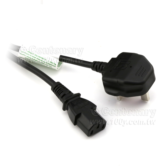 Power Cord  K+Fused 18AWG(0.75mm2) - 14205 Product Image
