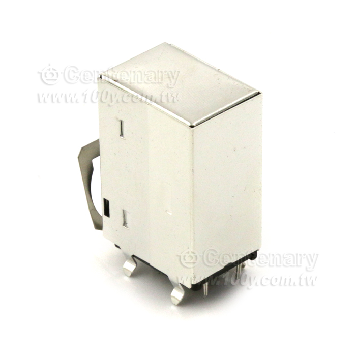 Shielded Double mini-DIN  PCB Mount Socket - 10177 Product Image
