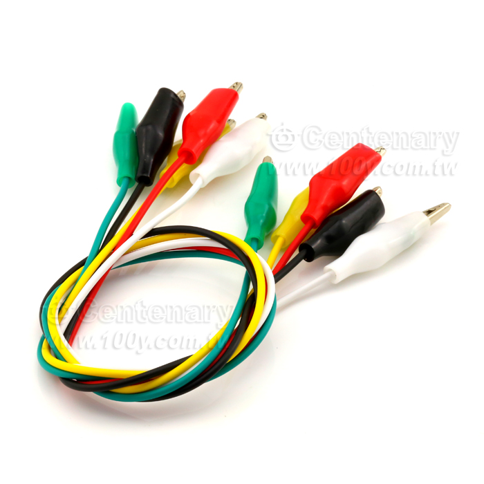 Test Leads with  Miniature Insulated Crocodile Clip Plugs at Each End - 3583 Product Image
