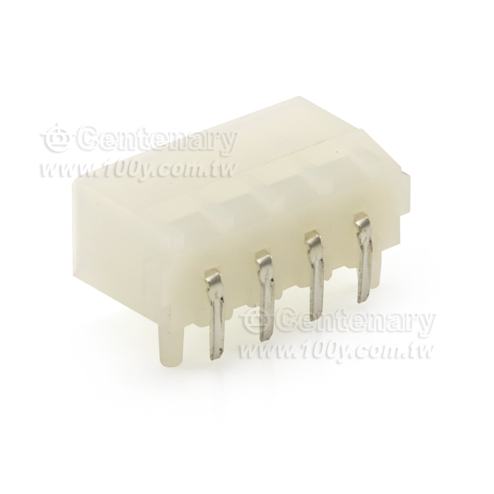 大4P-5.08mm-4P 磁碟機電源公座 90° - 4605 產品圖片