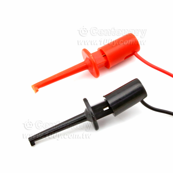 Test Leads with  Miniature Clip-On Plugs at Each End (Red+Black) - 3647 Product Image