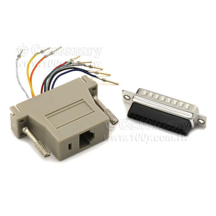 RS232-25M(公)/RJ45 8P8C - 3839 產品圖片