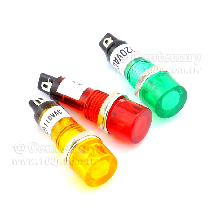 紅色指示燈-220V Φ10mm - 7623 產品圖片