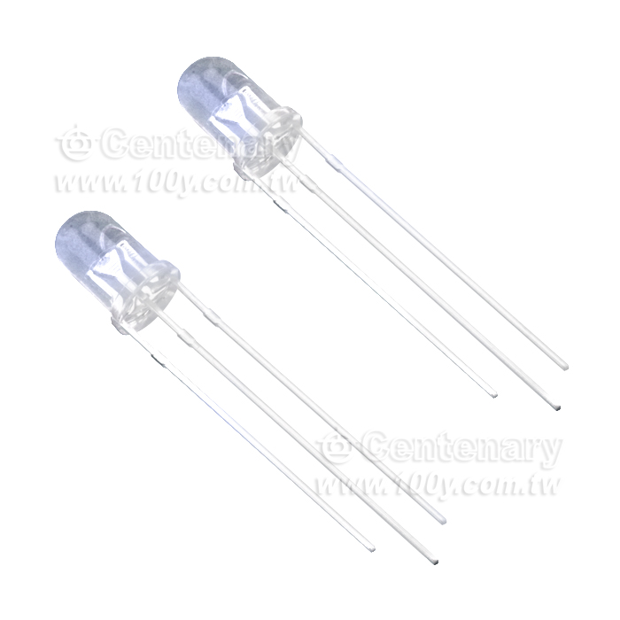 3mm紅藍雙色LED，透明膠體，共陽 - 101792 產品圖片