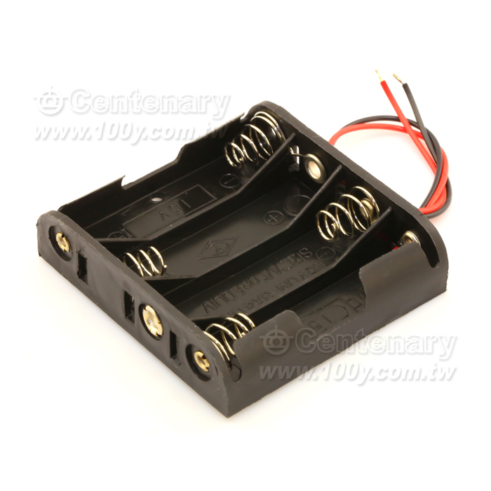 3號4只電池盒平型  (串聯) - 7804 產品圖片