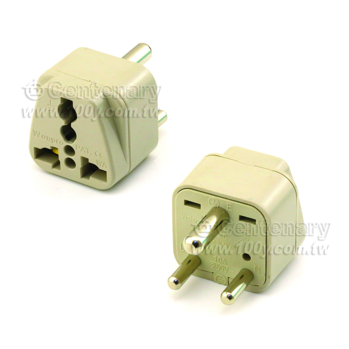 英.新馬.中東插(圓腳) 10A/250V - 15890 產品圖片