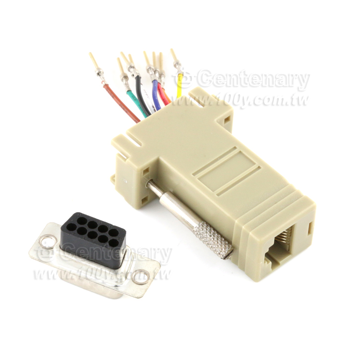 RS-232 9M/RJ45 8P8C Modular Adaptors - 3399 Product Image
