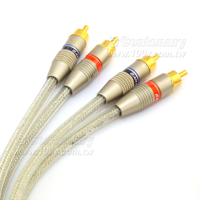 2+2RCA  Silver-Plated Cable - 6883 Product Image