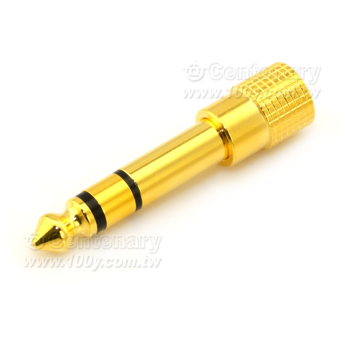 M6.3mm To F3.5mm Stere Adaptor(Gold-Plated) - 8080 Product Image