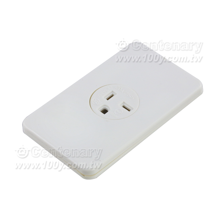 聯蓋子T型冷氣插座20A/250V - 7714 產品圖片