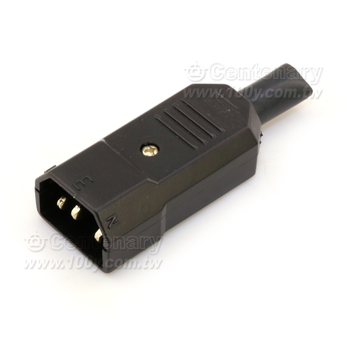 3-Conductor AC Power Rewireable Cable Connector - 10016 Product Image