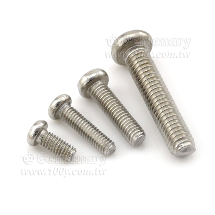 ⊕字不銹鋼圓頭平尾螺絲 M6*14mm - 121696 產品圖片