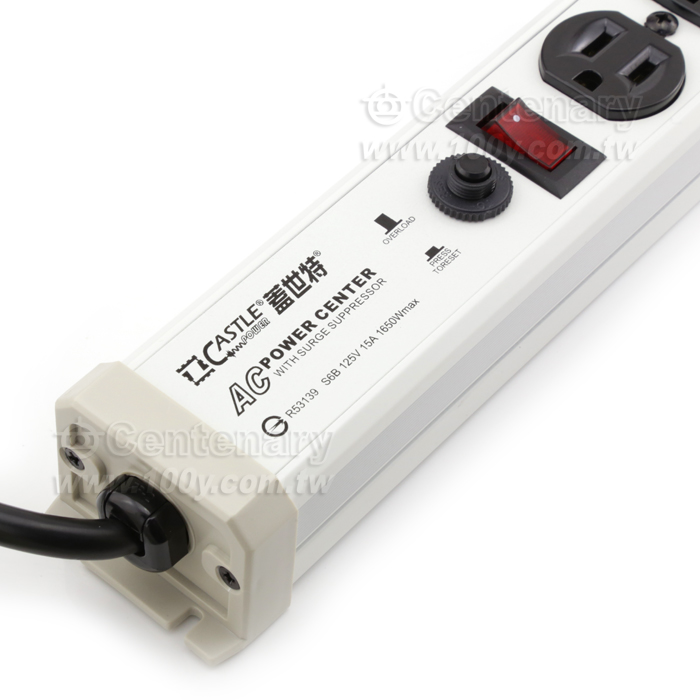 六孔防火防雷電源突波保護插座 - 10748 產品圖片