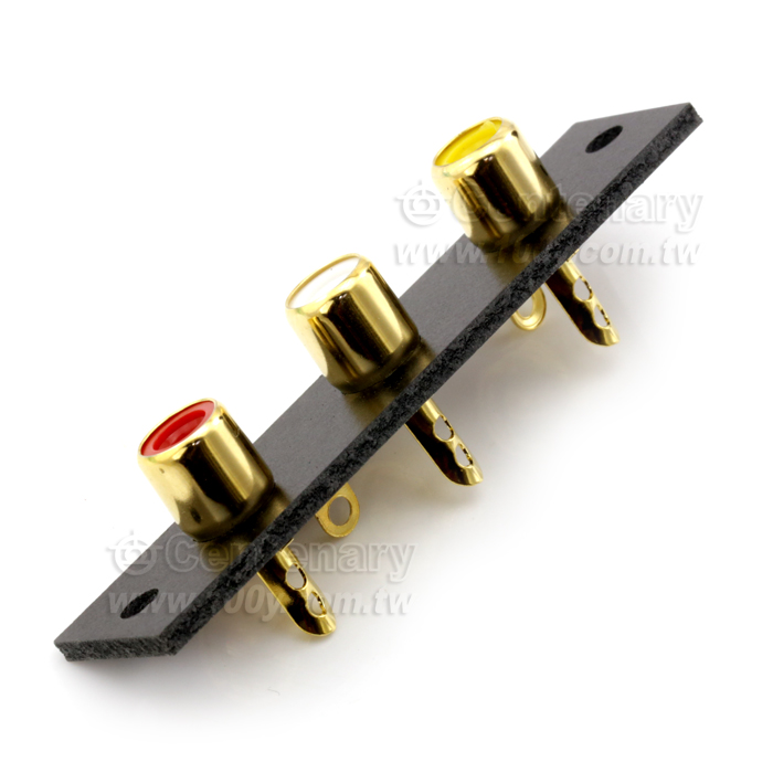 PU+RCA Gold-Plated Sockets 3P - 11809 Product Image