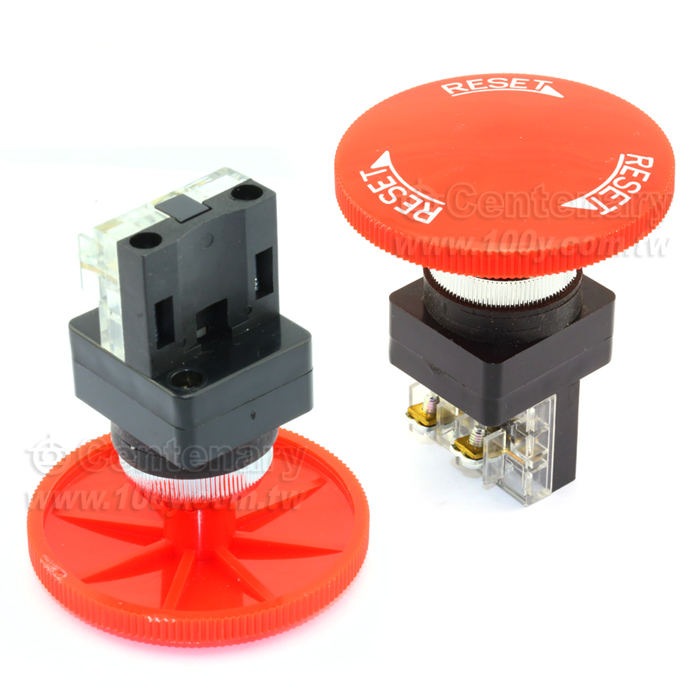 大圓頭緊急開關1NO(ROHS) - 79713 產品圖片