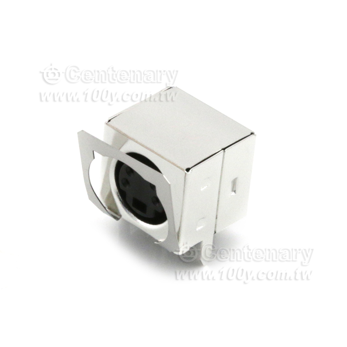 Shielded Double mini-DIN  PCB Mount Socket - 12220 Product Image