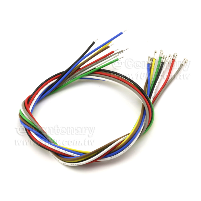 #24 2.5mm Terminal  Cable 45CM單頭(灰、 咖啡、黑、藍 、紅、黃、白、綠) - 12408 Product Image