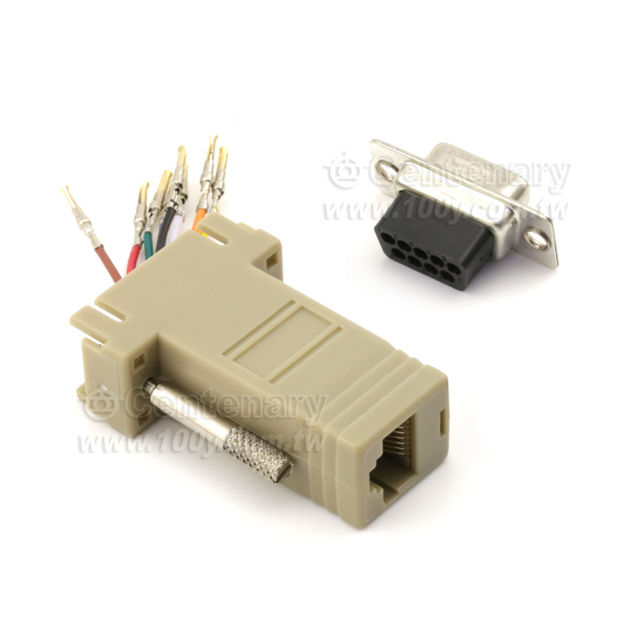 RJ-12  6P6C 轉 DB9 母 - 16467 產品圖片