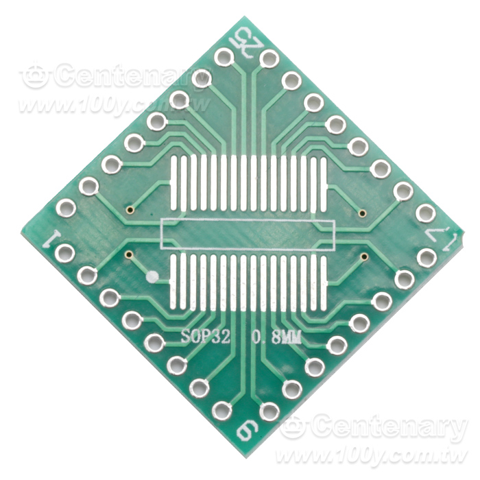 QFP 轉換板32P  0.8mm - 16469 產品圖片