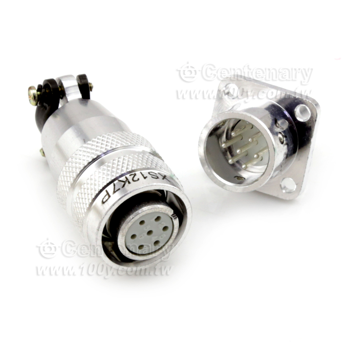 Push-pull Nickle Plated Industrial  squer connector - 71947 Product Image