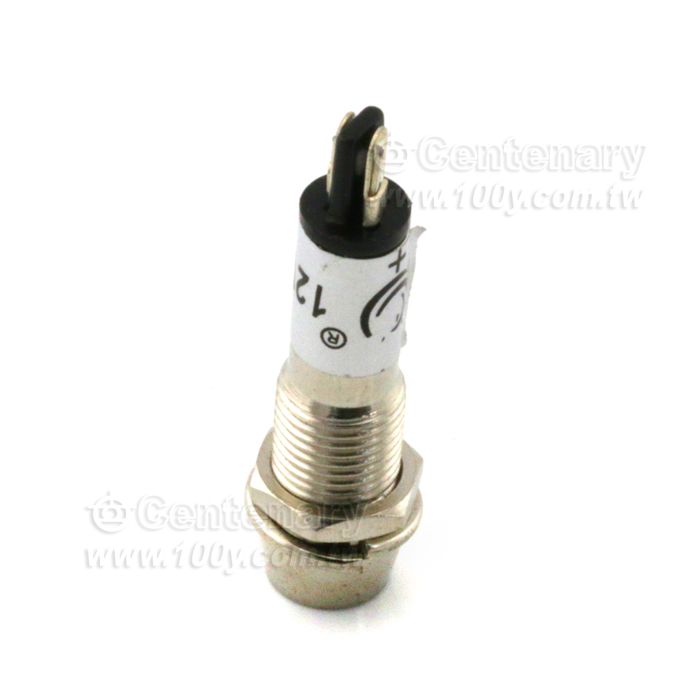 M8 井型銅霓虹燈附電阻DC12V 黃色 - 8179 產品圖片