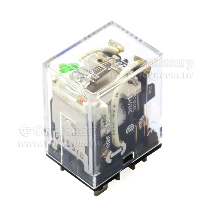 功率繼電器+LED (DPDT) DC24V - 17606 產品圖片