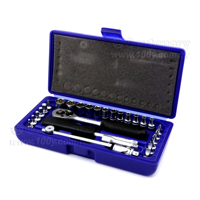 29Pcs1/4" 套筒板手組(公制) - 20511 產品圖片