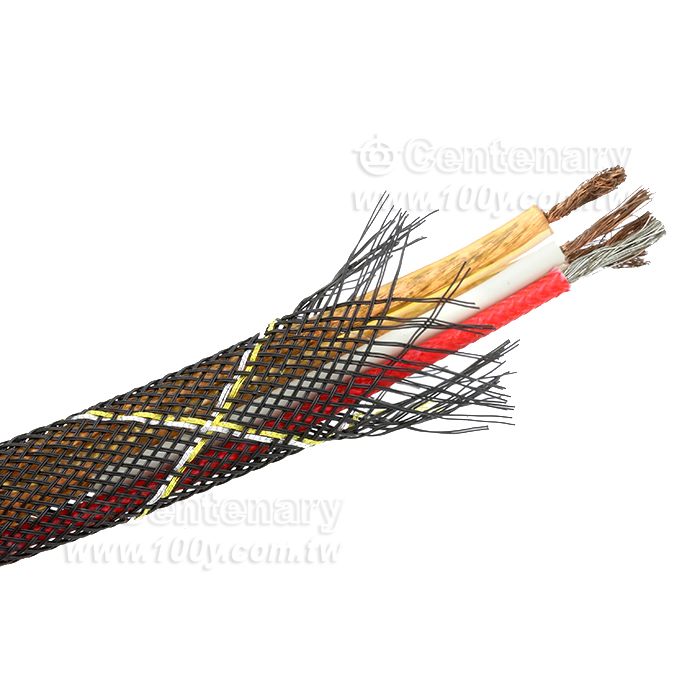 3/8" (11mm)黑擴張網/黑底金銀交叉 - 153950 產品圖片
