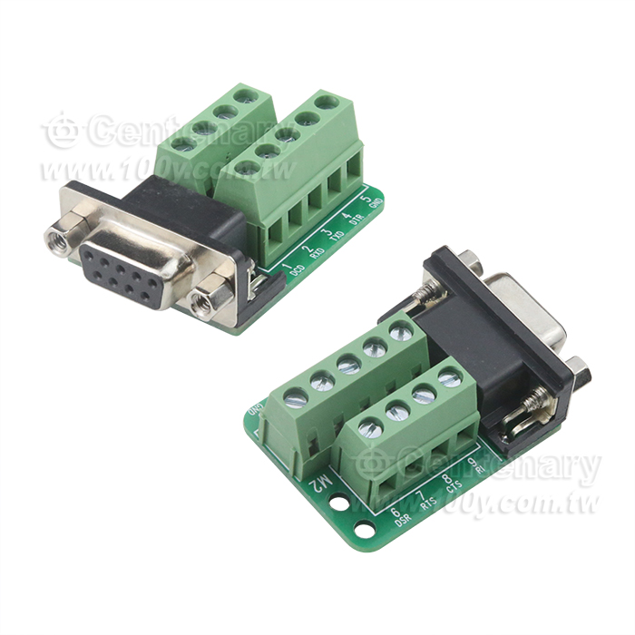 DB9 Female Transfer Terminal Module/ Nut - 104470 Product Image