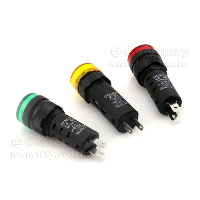 M16 平面LED燈 24V 紅 - 29577 產品圖片