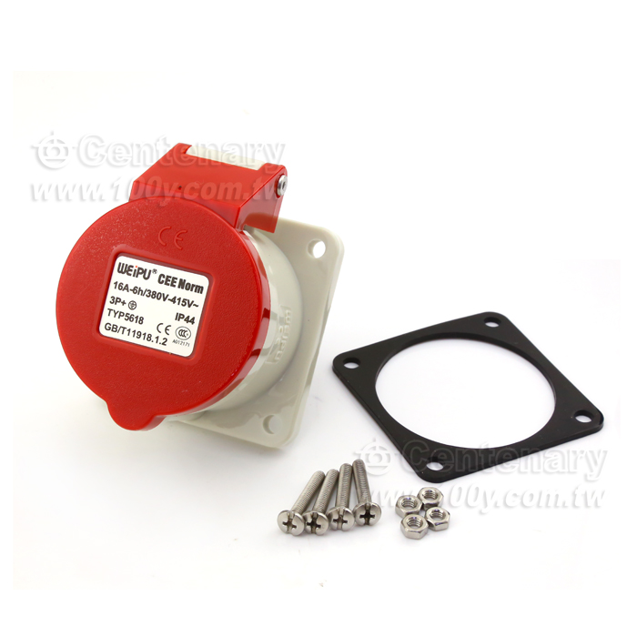4P/16A 400V IP44 母座 - 30471 產品圖片