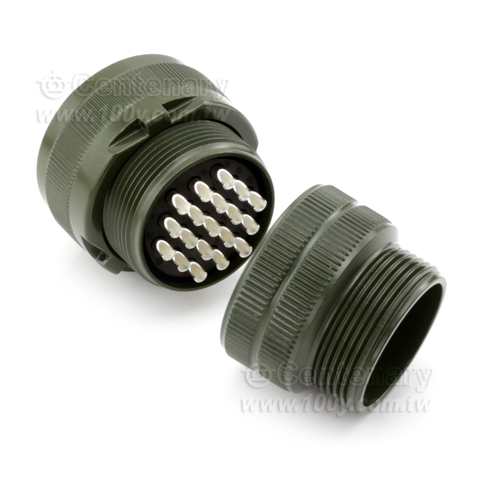 19P直管接頭母頭  20A 500Vac - 44571 產品圖片