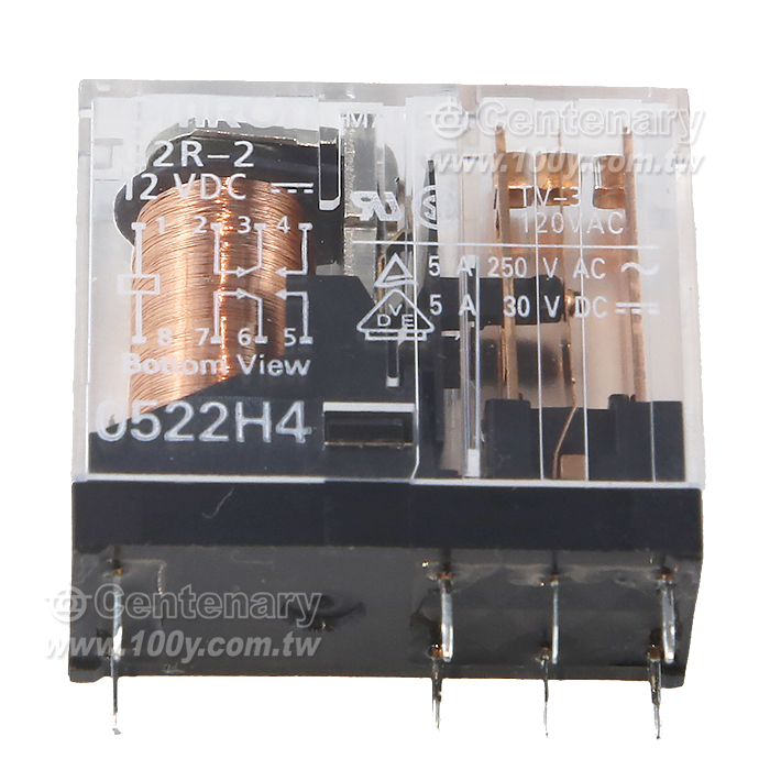 通用繼電器 DPDT 12VDC Semi-Sealed - 32916 產品圖片