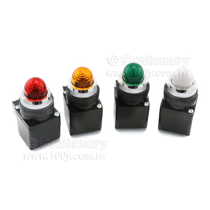 φ25mm 圓形指示燈 220V 橙色 - 131552 產品圖片