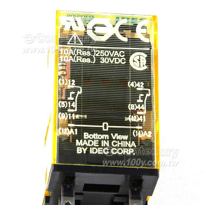 和泉繼電器 DC24V 2開2閉 帶鎖存桿 燈  - 64235 產品圖片