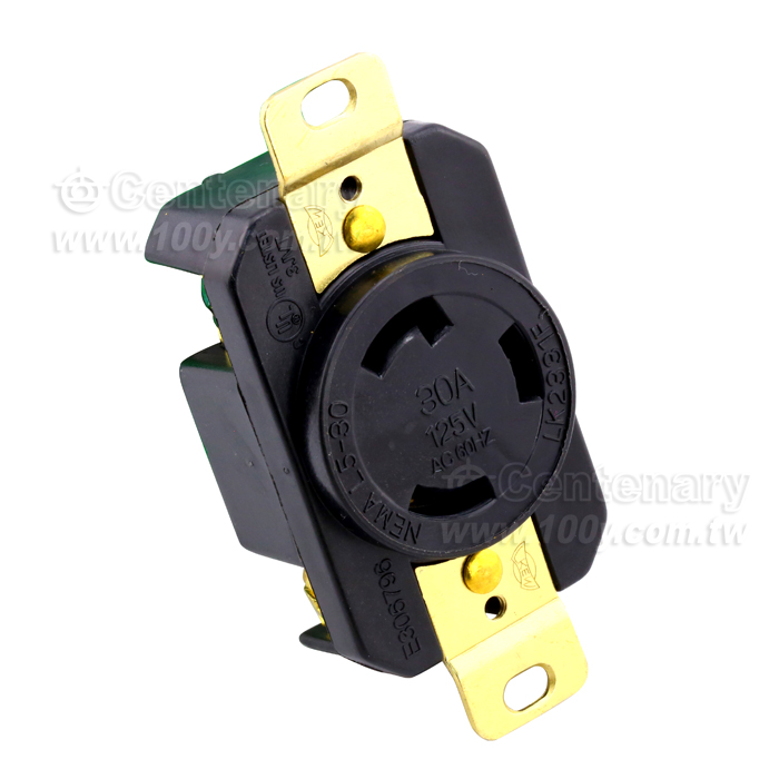 L5-30R 美國插座 3P/30A/125V (塑膠) - 41633 產品圖片