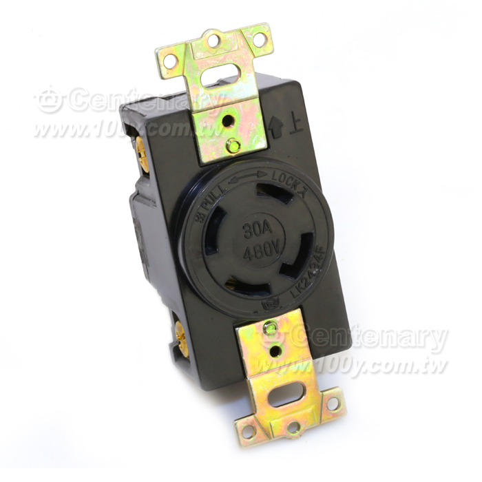 L16-30R  接地型暗插座 4P30A 480V - 43071 產品圖片
