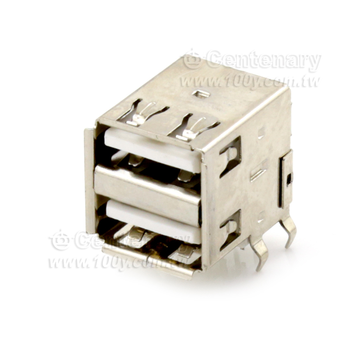 USB Jack DIP 90° 2Female*4P (ROHS) - 47859 產品圖片