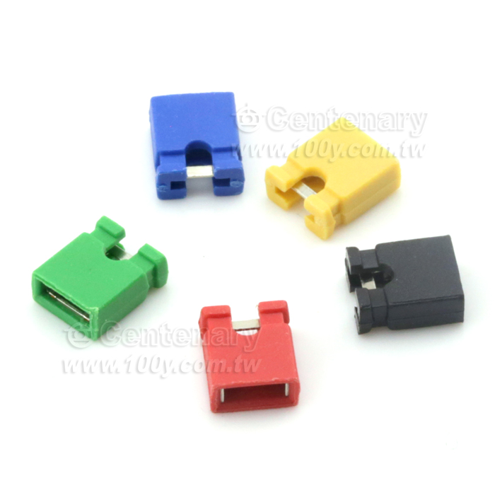 P:2.54 跳線帽-短路帽 H:6mm 綠色【ROHS】 - 48014 產品圖片