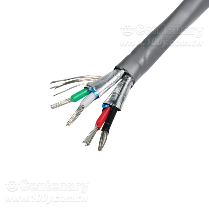 門禁音頻儀表編碼器-屏蔽四芯雙絞鍍錫銅線 22AWG (ROHS) - 40846 產品圖片