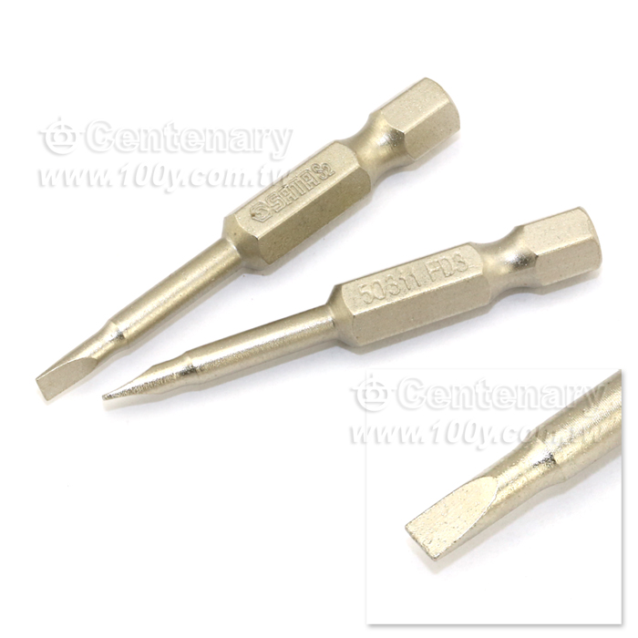 SATA_5件套6.3mm系列50mm長一字旋具頭4mm - 49948 產品圖片