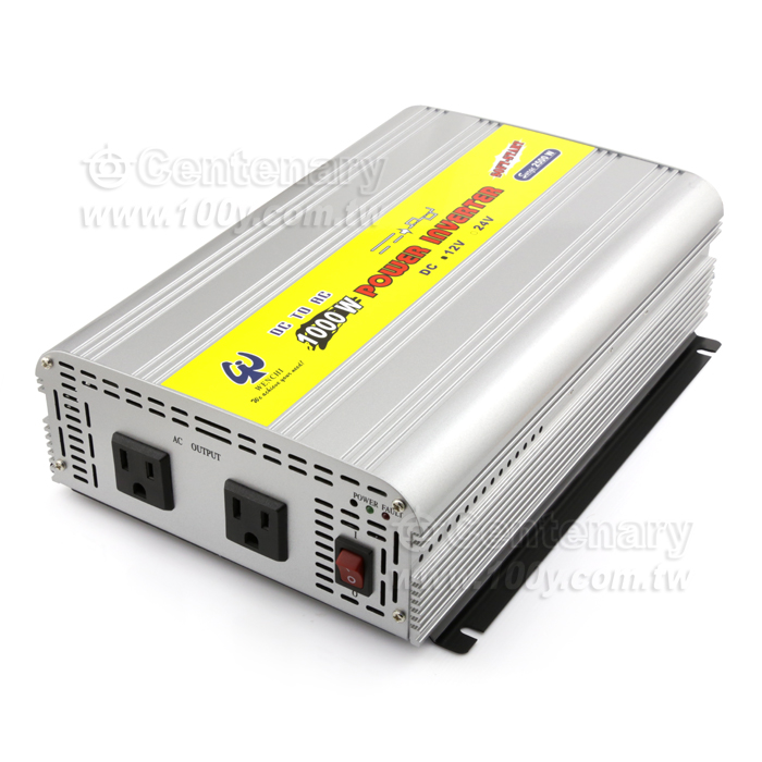 12Vdc→110Vac 1000W Power Converter  For Car - 50186 Product Image