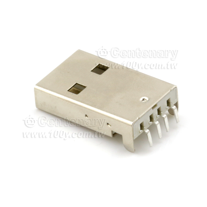 USB Jack DIP 90°  4P  A 【ROHS】 - 51717 產品圖片