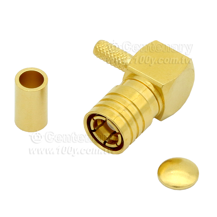 SMB plug crimp right angle for RG174,,RG316;4GHz - 52014 產品圖片