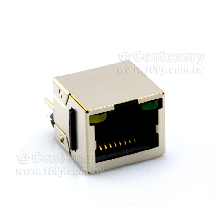 RJ45 8P8C 1Port  180°  Y/G - 52336 Product Image