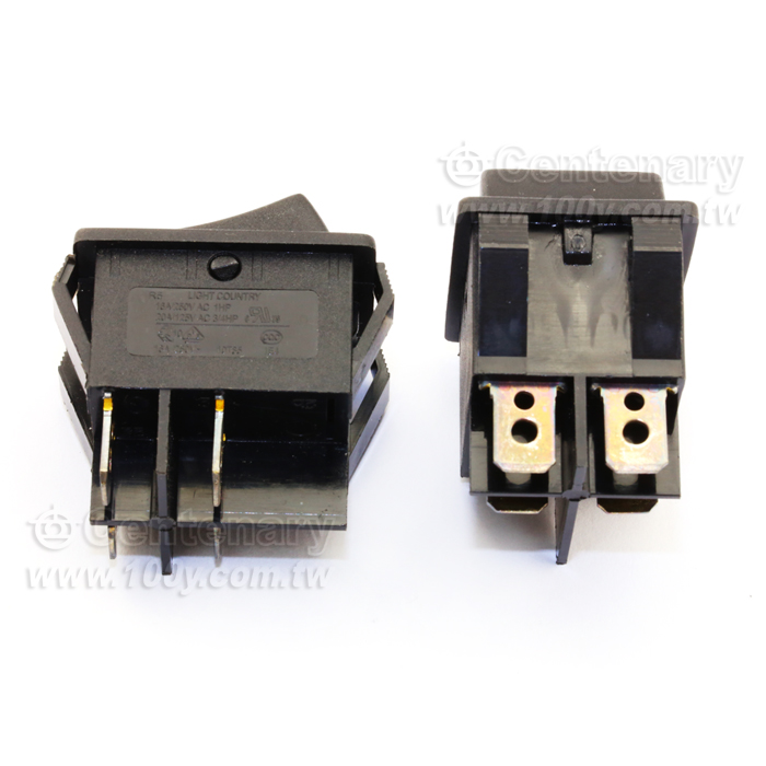 無燈-黑按鈕/黑底 (RoHS) - 52454 產品圖片