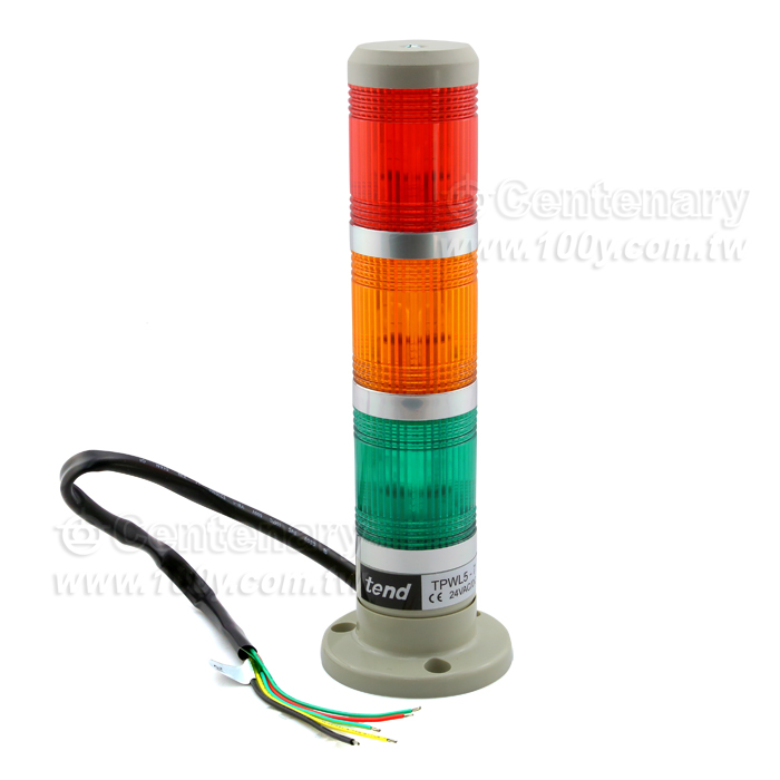 φ40 盤式三層警示燈 紅橙綠 LED 24V - 138952 產品圖片