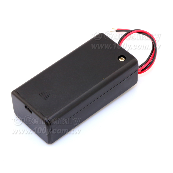 9V Plastic Battery Holder With Cover and SW - 58612 Product Image