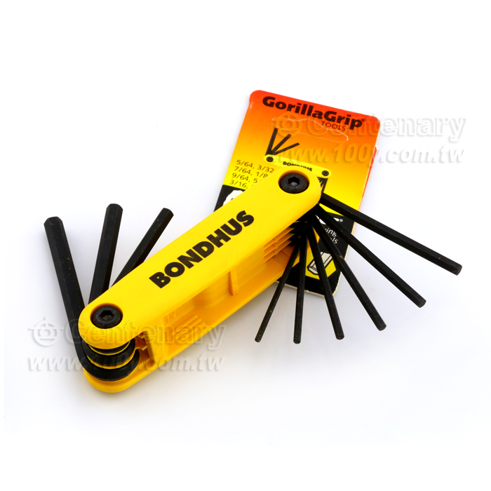 9P Hex Key Fold Up Sets_inch - 61569 Product Image
