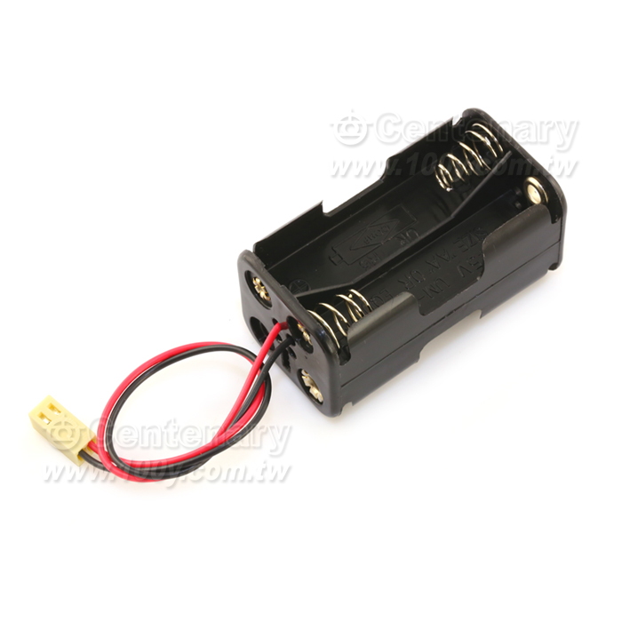 3號4只電池盒方型+2.54mmPin - 62157 產品圖片